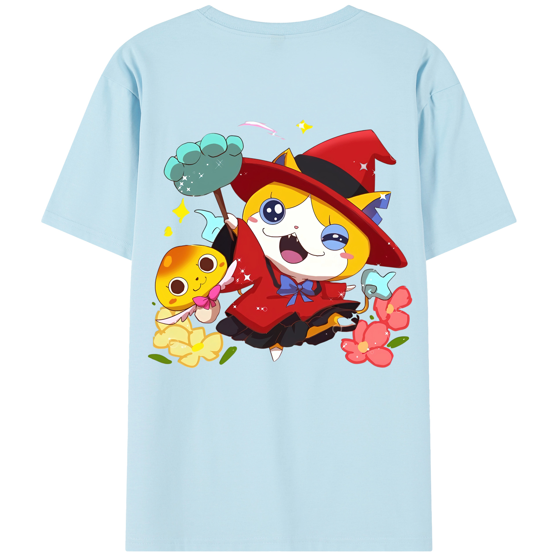 （画像用） 妖怪ウォッチ Yo-kai Watch 綿100％半袖Tシャツ（背面プリント）